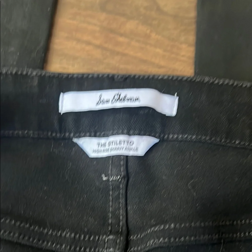 Sam Edelman Black High-Rise Skinny - Picture 4 of 5